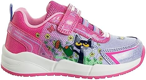 Josmo Girls Pete The Cat Sneakers (Toddler/Little Kid), Pink, 11 | Image 1
