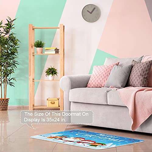 Tapis de porte motif Père Noël intérieur pour une entrée magique - 8
