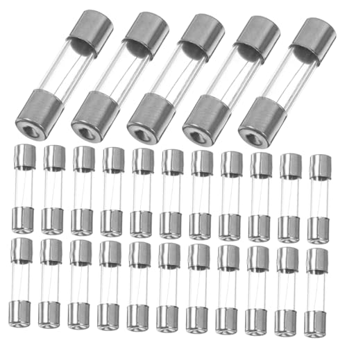 Kit de 100 fusibles de vidrio de acción rápida con portafusibles transparentes para automóvil miniatura 7