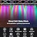 LED Stage Wash Light: 120W RGBW Individually Controlled DMX Light Bar - 114 Colorful Chase Programs & 15 Static Colors - Sound Activated DMX Control for DJ Parties Club Event Gig Bar Music Live Show