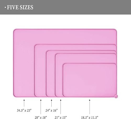 Miniatura 126 de Reopet Silicone Dog Cat Bowl Mat Non-Stick Food Pad Water Cushion Waterproof