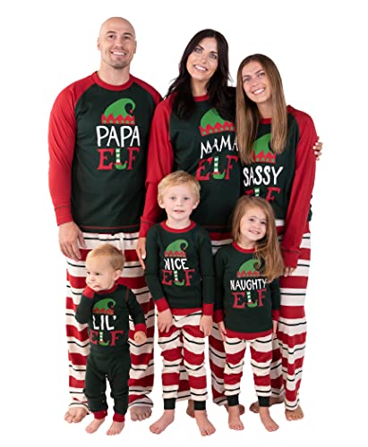 Lazy One Matching Family Christmas Pajamas, Elf...