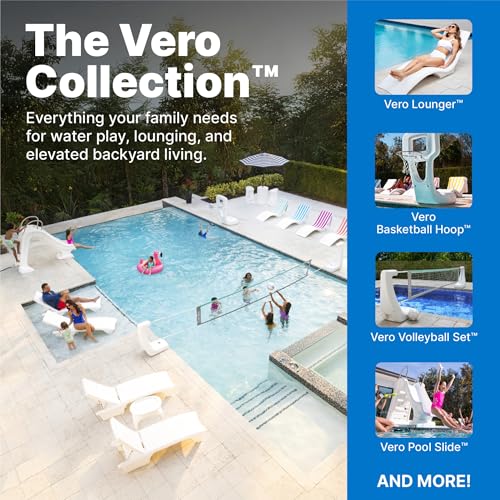 Step2 Vero Poolside Organizer, Outdoor/Indoor Waterproof Patio Furniture, Pool & Toy Storage, Made of Durable Plastic, White - image 6