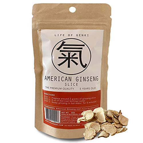 2oz American Ginseng Slice Premium Ginseng Root Tea, Grown and Made in Wisconsin, USA, Non GMO ???