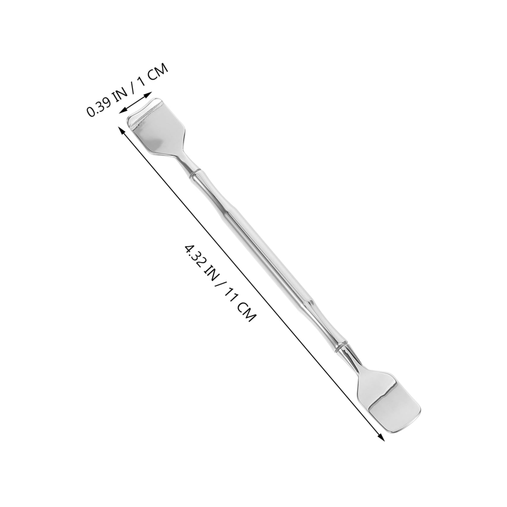 Outanaya 2pcs Stainless Steel Makeup Spatulas for Gentle Facial Cleansing Massage Dual Purpose Face Scrubber Ergonomic Design for All Skin