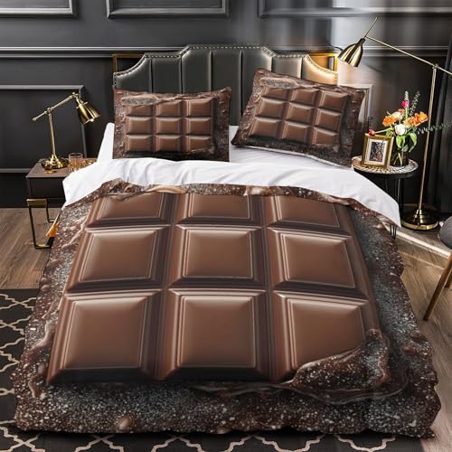 Housse de couette 3D hypoallergénique en microfibre douce avec zip