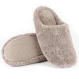 [YAKIDA] ルームシューズ もこもこ 暖かい 冬用 スリッパ 室内 来客用 人間工学 北欧 防寒 洗える 温かい メンズ レディース 北欧 滑り止め 静音 厚い 低反発 男女兼用 ブラウンL