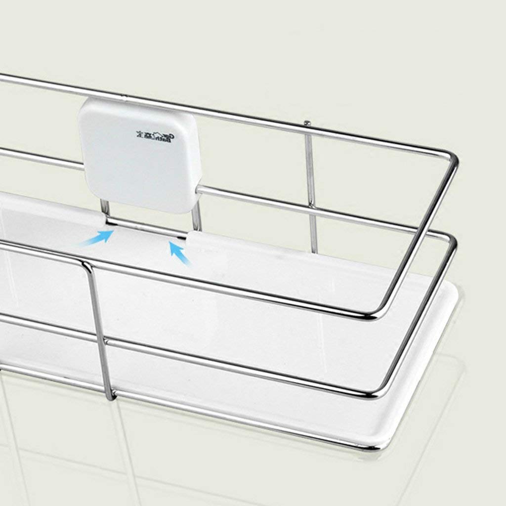 Estantes de baño exquisitos Bastidores de baño, Estante de Esquina de Ducha Colgante de Pared de baño Almacenamiento Doble Baño de Ducha de baño de Acero Inoxidable