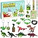 iZoeL Calendrier de l'Avent Dinosaure 2021 Garçon Enfant, 24 Figurines Dinosaures Papeterie Compte à Rebours Jours pour Vacances Noël, Cadeau Surprise Noël - Fils Petit-Fils
