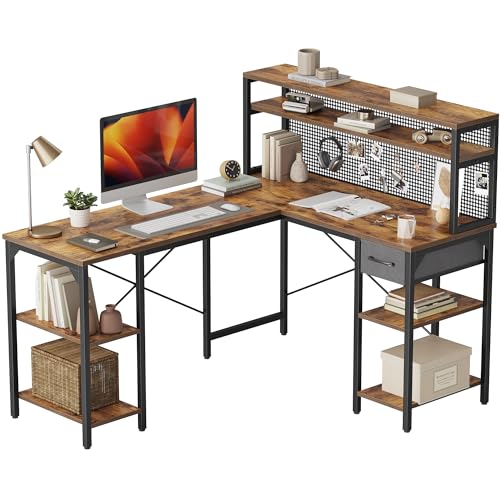 Amazon.co.jp: CubiCubi L字デスク 幅150cm 奥行き121cm
