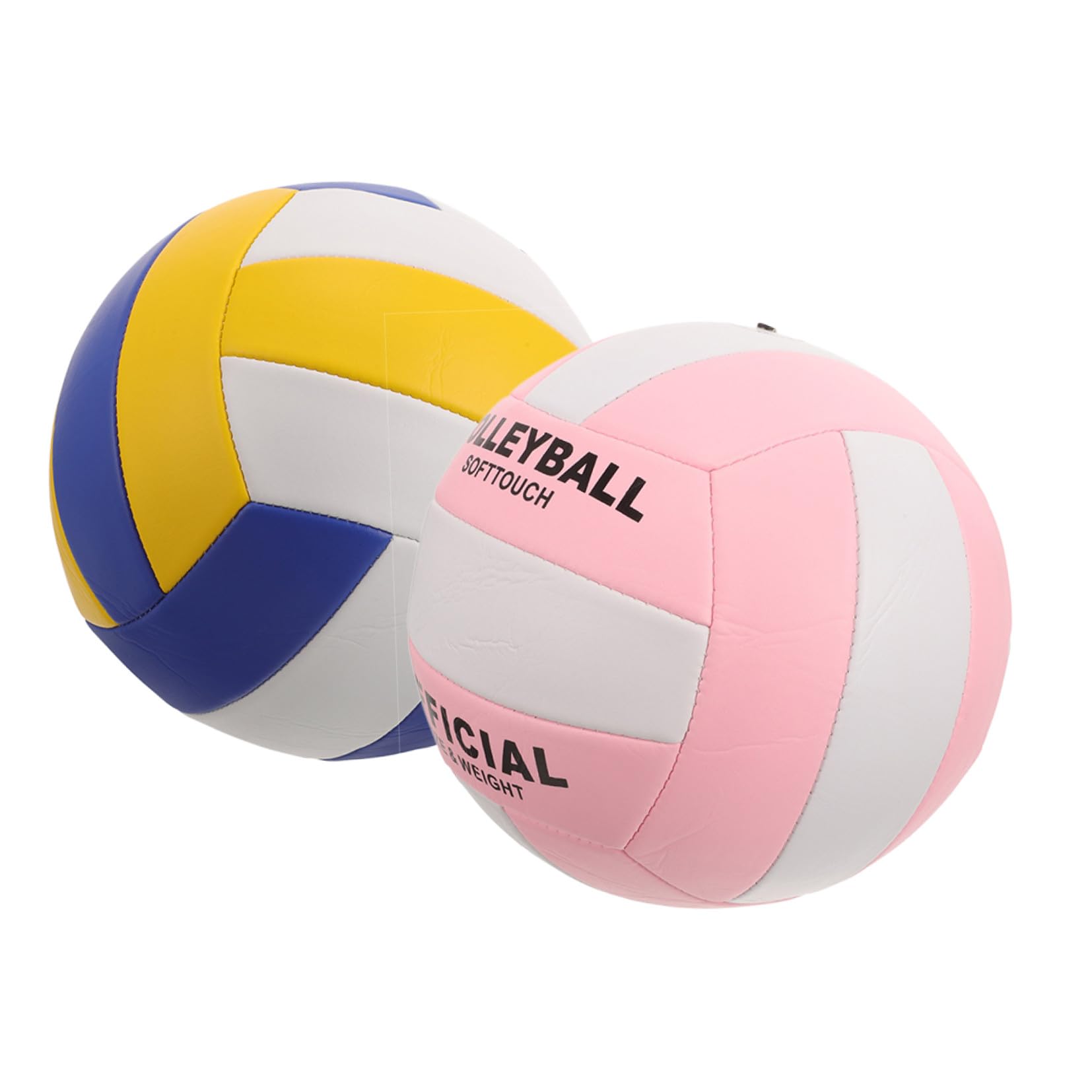 Kisangel Balón de Voleibol Interior de Entrenamiento 2 Piezas Tamaño 5 de PU para Partidos y Práctica Rendimiento Óptimo y Fácil Identificación