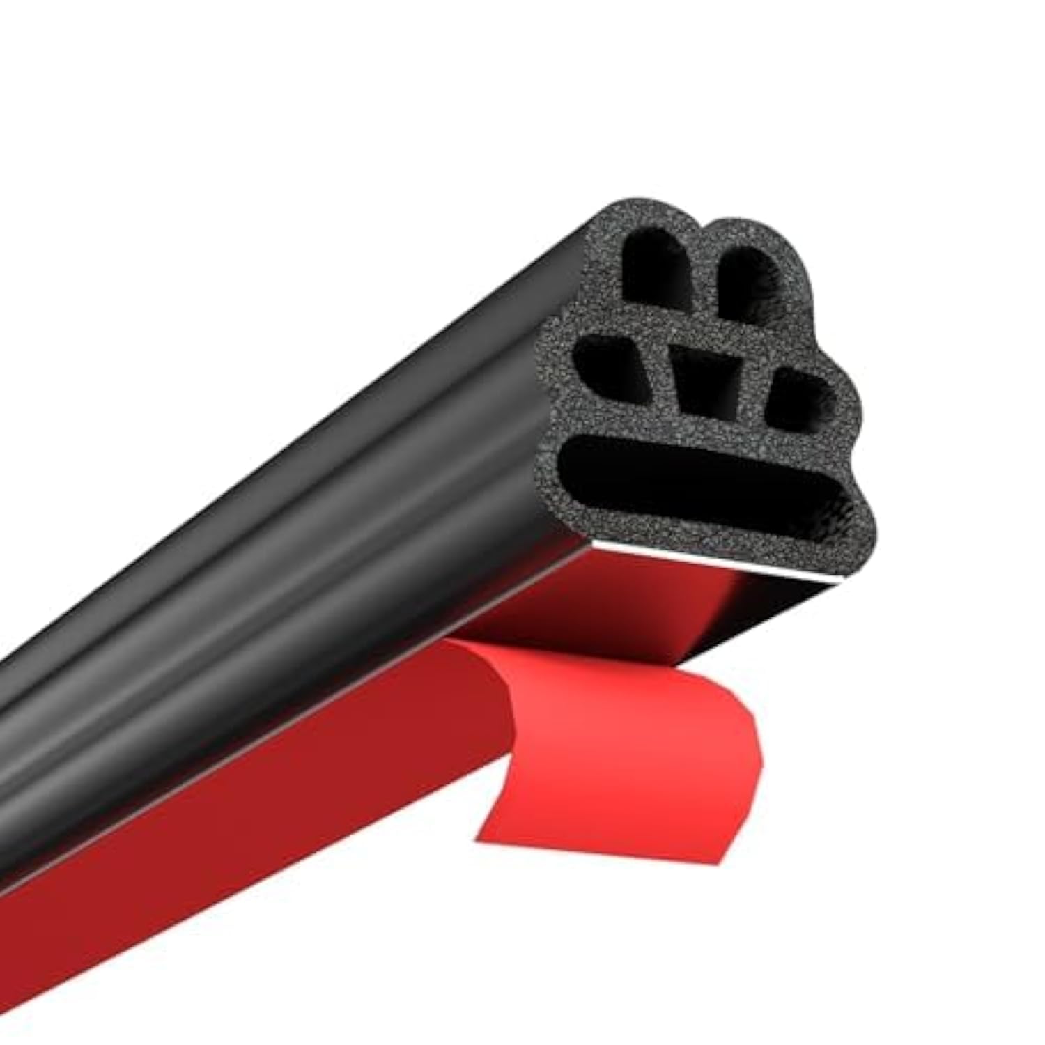 33.98Ft Car Door Seal Strip 3 Layer Pyramid Structure Automotive Weather Stripping Self Adhesive Auto Door Soundproofing Weatherstrip for Car Door Hood Tailgate