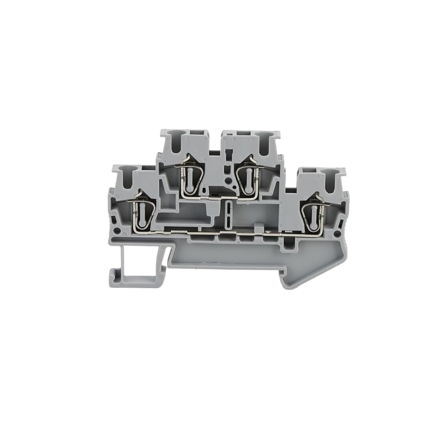 100pcs STTB2.5 Spring Cage 2-Layer Double-Layer Wiring Pullback Connector DIN Rail Terminal Blocks STTB 2.5