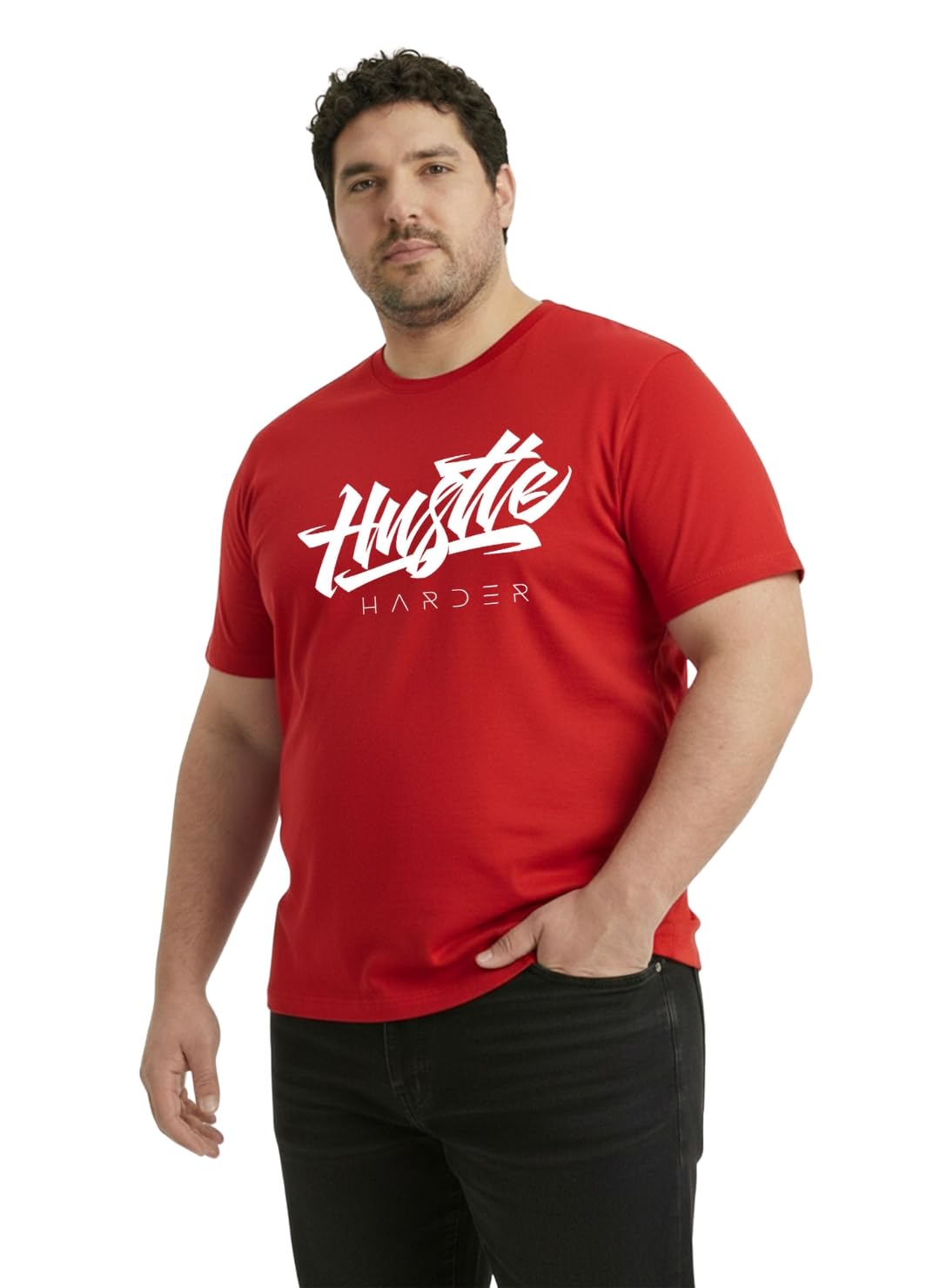 Toodlegram Men Plus Size Pure Cotton Oversized Fit Casual Printed T-Shirt (2XL to 10XL)-picture-48
