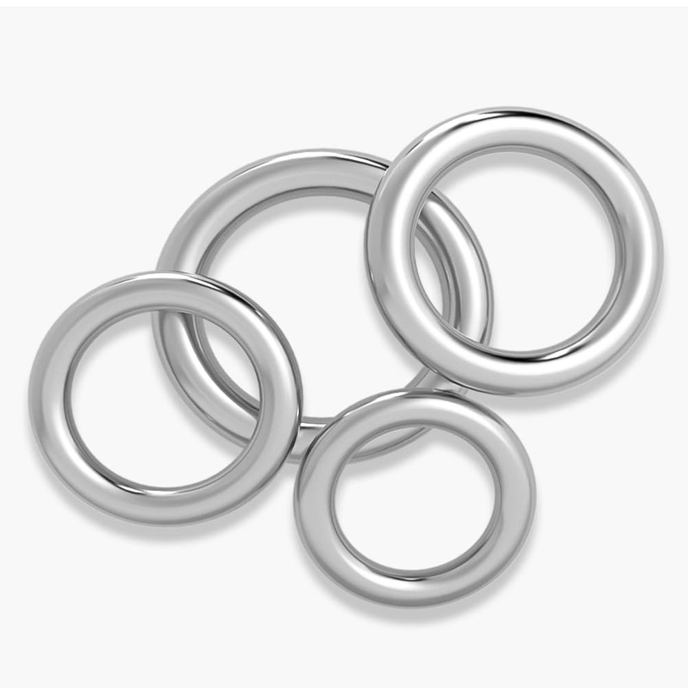 Metalowy pierścień typu O-ring, 30 szt. pierścieni uszczelniających typu O ze stali nierdzewnej 304, spawanych, w kolorze srebrnym, średnica zewnętrzna 50-100 mm