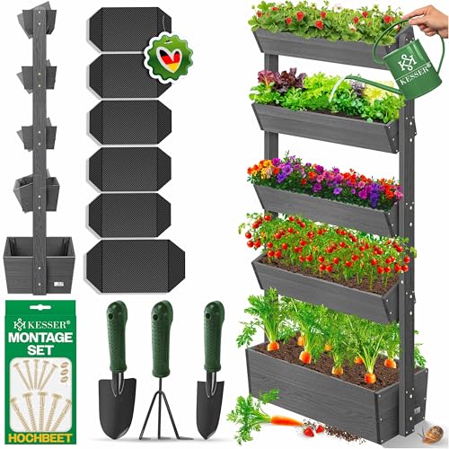 KESSER® Hochbeet mit 5 Etagen Premium Blumenkasten Blumentreppe...