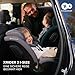 Kinderkraft XRIDER2 I-SIZE 40-125 cm, Kindersitz 0-25 kg, 0-7 Jahre, 5-Punkt-Gurte, 360 grad drehbar, Kinderautositz mit ISOFIX, FWF und RWF, verstärkte 3-Schicht-Kopfstütze, Memory-Schaum, Schwarz