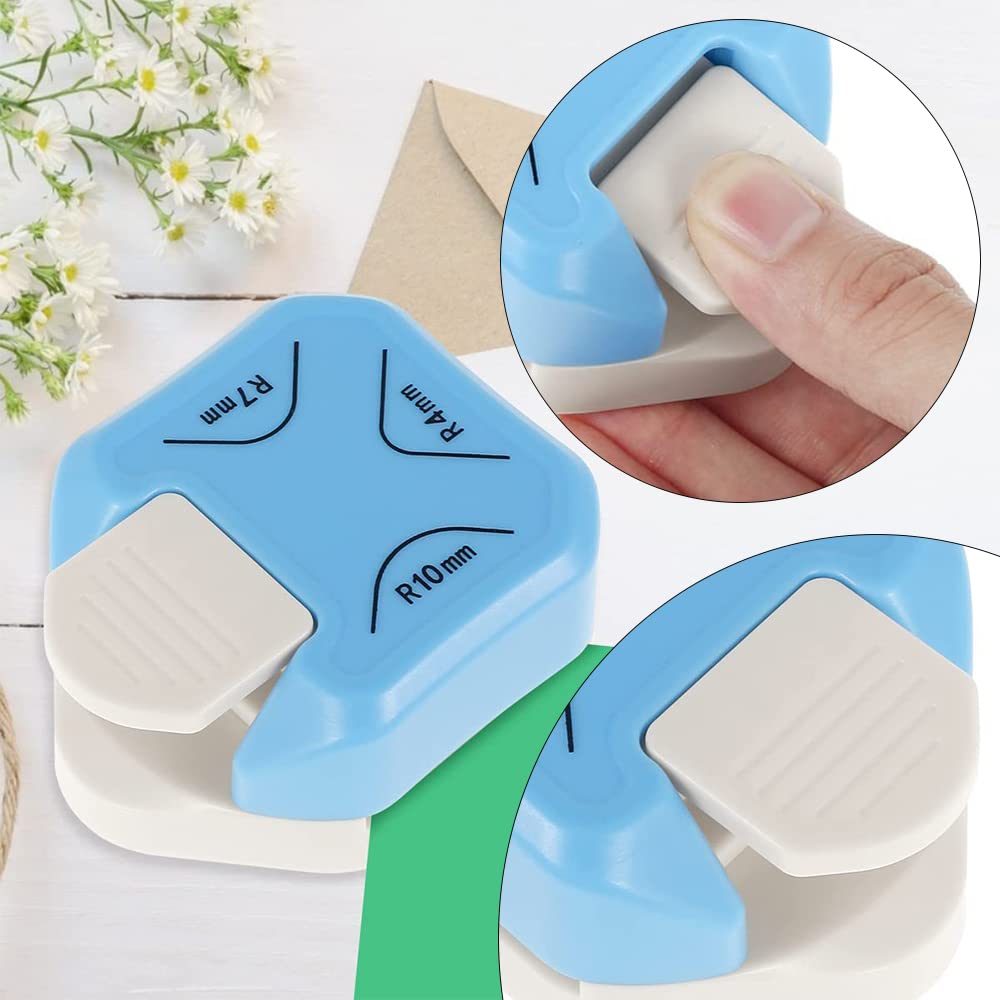 Punzonatrice Per Angoli 3 In 1 - Taglia R4, R7, R10 Mm Per Scrapbooking E Fai-da-te - Foto 14