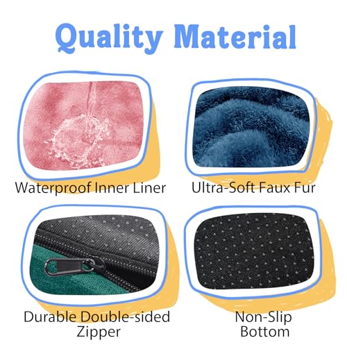 Image of Chez Paw Waterproof Orthopedic XL Dog Bed for Large and Extra Large Dogs | Egg Crate Foam, 4-Sided Bolster Support, Waterproof Liner, Non-Slip Bottom, Machine Washable Cover, 42 x 30 Inch