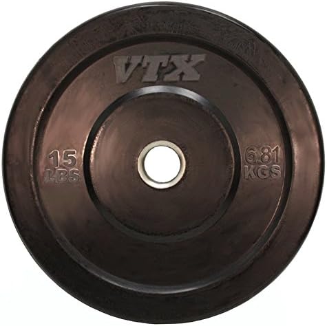 VTX 15 lbs Solid Rubber Bumper Plate