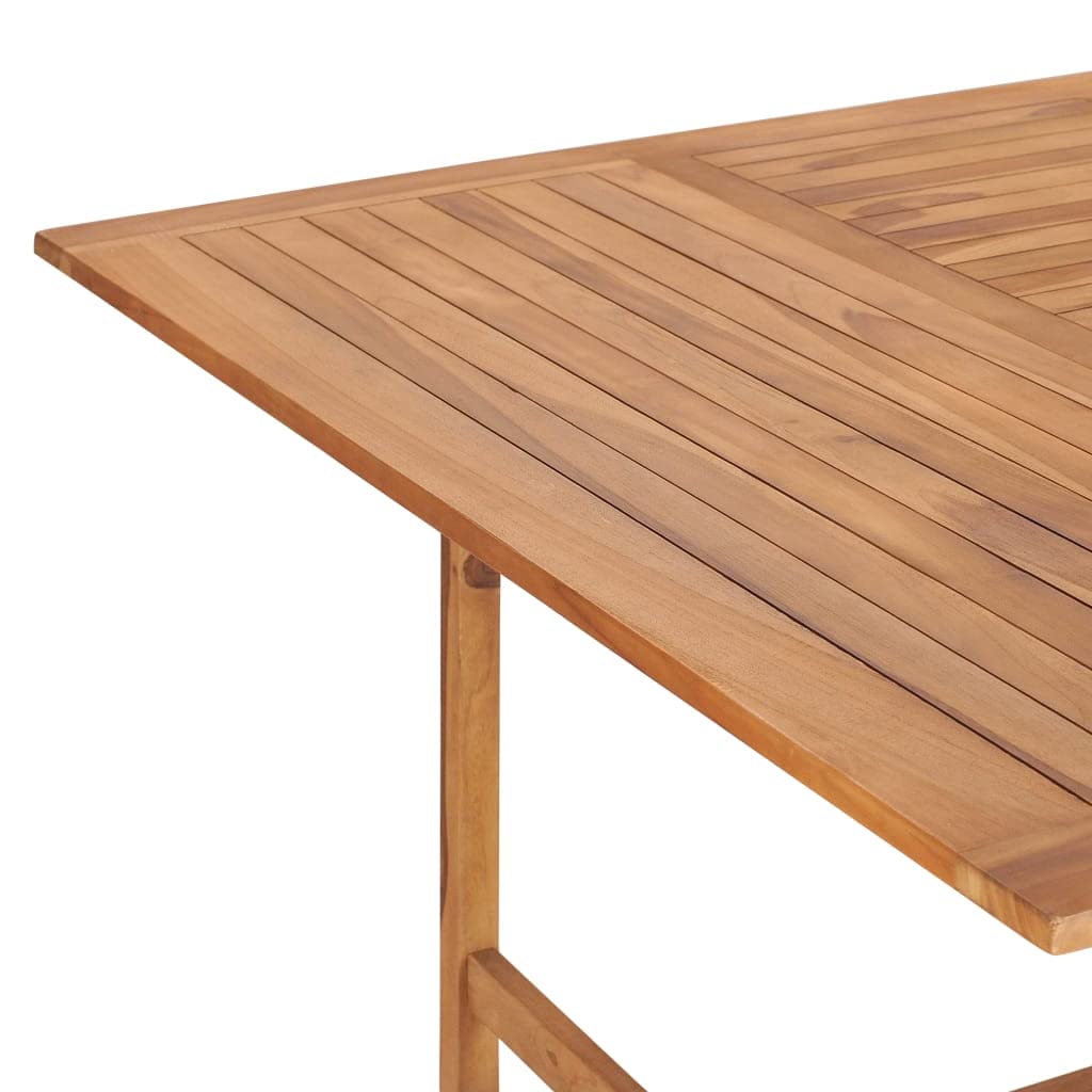 Tavolo da giardino 150 x 150 x 76 cm in legno massello di teak tavoli da esterno