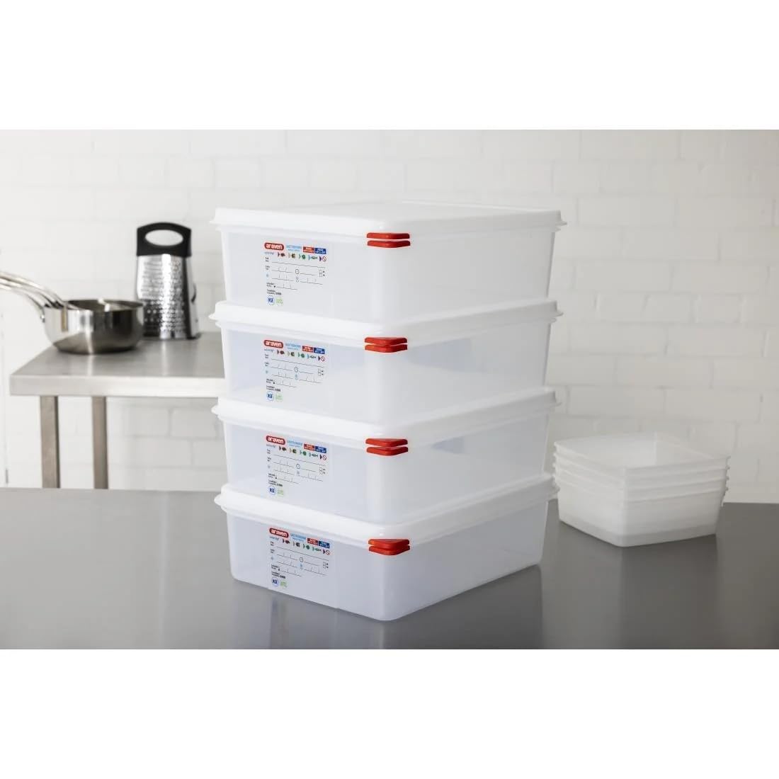 Araven dl982 envase de alimento, 26,5 cm tema longitud (Pack de 4)