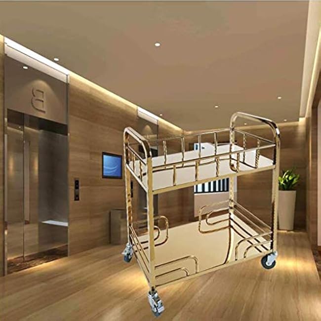 Trolley Storage Rack Rolling Bar Cart,Trolley Tea Bar Contemporary Metal Shelves Drink Liquor Rolling Rack Beverage Wine Niture Kitchen Bathroom Trolley 72 *-ZUfY3nu0