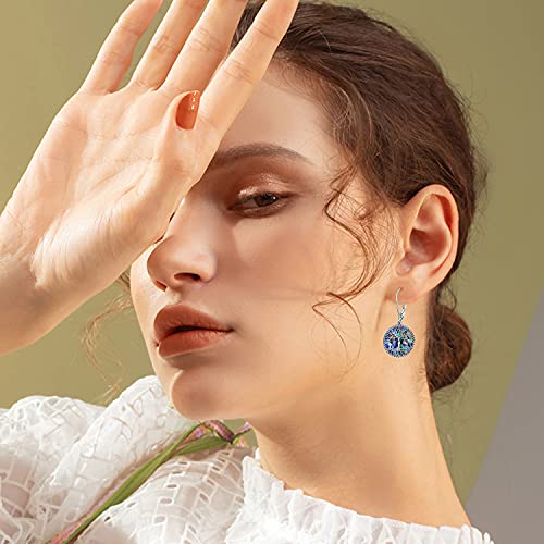ONEFINITY Sterling Silver Tree of Life Dangle Drop Earrings for Women and Girls - Christmas Gifts3