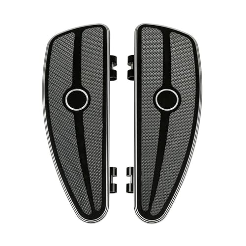 Kit de Estribo for Motocicleta Negro Burst Rider Compatible con Harley Touring Road King Glide 86-21 FLD 12-16 Trike FL Softail Deluxe FLD Negro