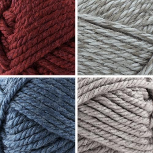 Image of Lion Brand Yarn, Hometown Super Bulky Yarn, Lighthouse Pack, 4 Skeins