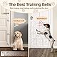 KEXIAVA 2 Stücke Türklingel für Hunde Klingel für Hundetraining Hunde Klingel tür Training Hundeklingel Touch Training Türglocken für Hunde Klingel Wenn Gassi Gehen (Weiß)