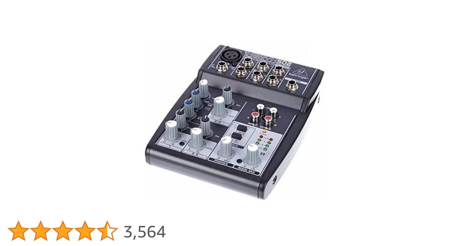 ベリンガーアナログミキサー5チャンネル　XENYX502 BEHRINGER ベリンガー XENYX502 アナログミキサー 5チャンネル