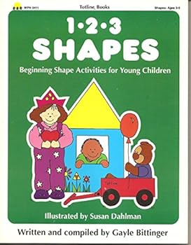 Paperback 1-2-3 Shapes: Learning Shape Activities for Young Children Book