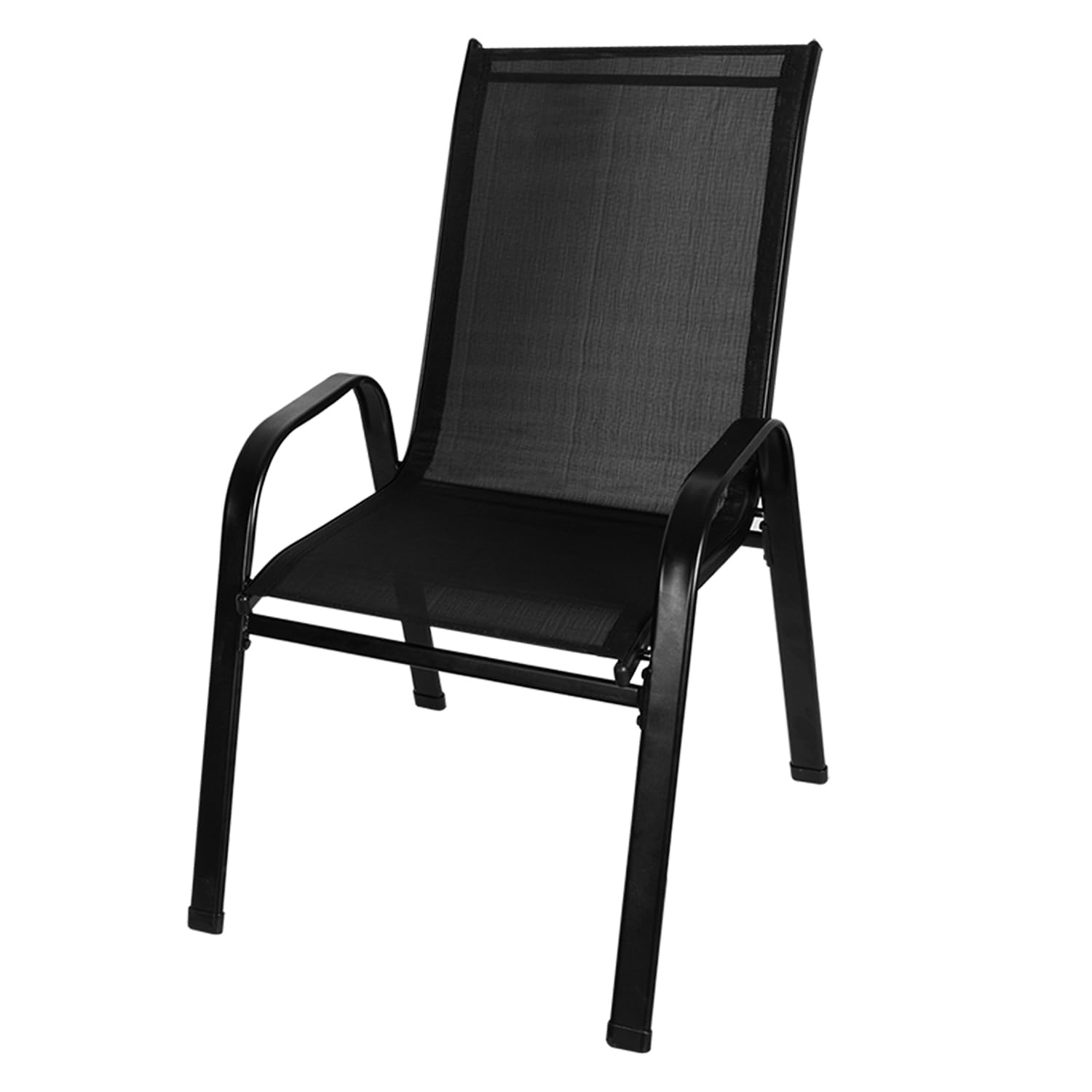 Balkonstühle 4er Set Gartenstühle Hochlehner Stapelbar bis 150 kg Belastbar Metall 23460
