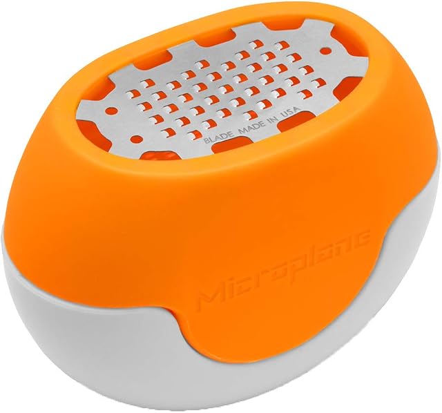 Microplane 34830 FlexiZesti Zester tool Stainless steel/Orange, 7 x 3.8 x 5.5 cm