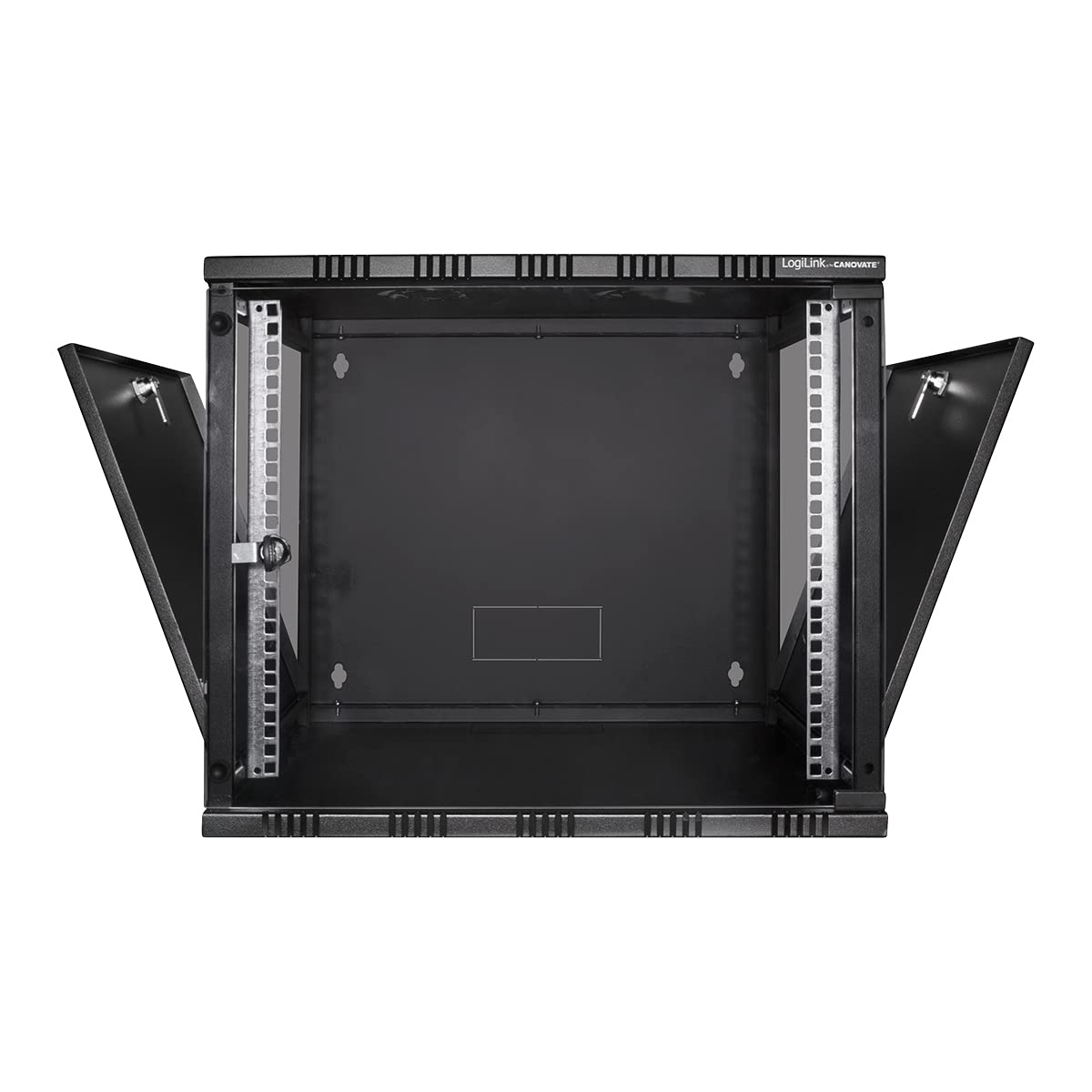 LogiLink W15A40B Rack monté sur le mur 15U 50kg Noir étagère - Étagères (50 kg, Rack monté sur le mur, 15U, Noir, 48,3 cm (19"), Acier)