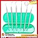 G.CATACC Dental Tools, Plaque Remover for Teeth, Metal Dental Pick Teeth Cleaning Tools Kit, Stainless Steel Oral Care Dental Hygiene Kit with Tooth Scraper Plaque Tartar Remover - with Case