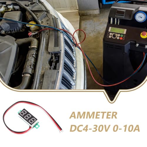 OSALADI 3stücke Amperemeter DC4-30V 0-10A aktuelle Anzeigetafel Meter LED-Digital-Amperemeter-Board-Modul Mini Plattentisch