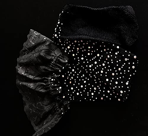 LUCKELF Women's Thigh High Stockings Fishnets with Silicone Lace Top 8+ Colors Fishnet Stockings Sparkle Tights4