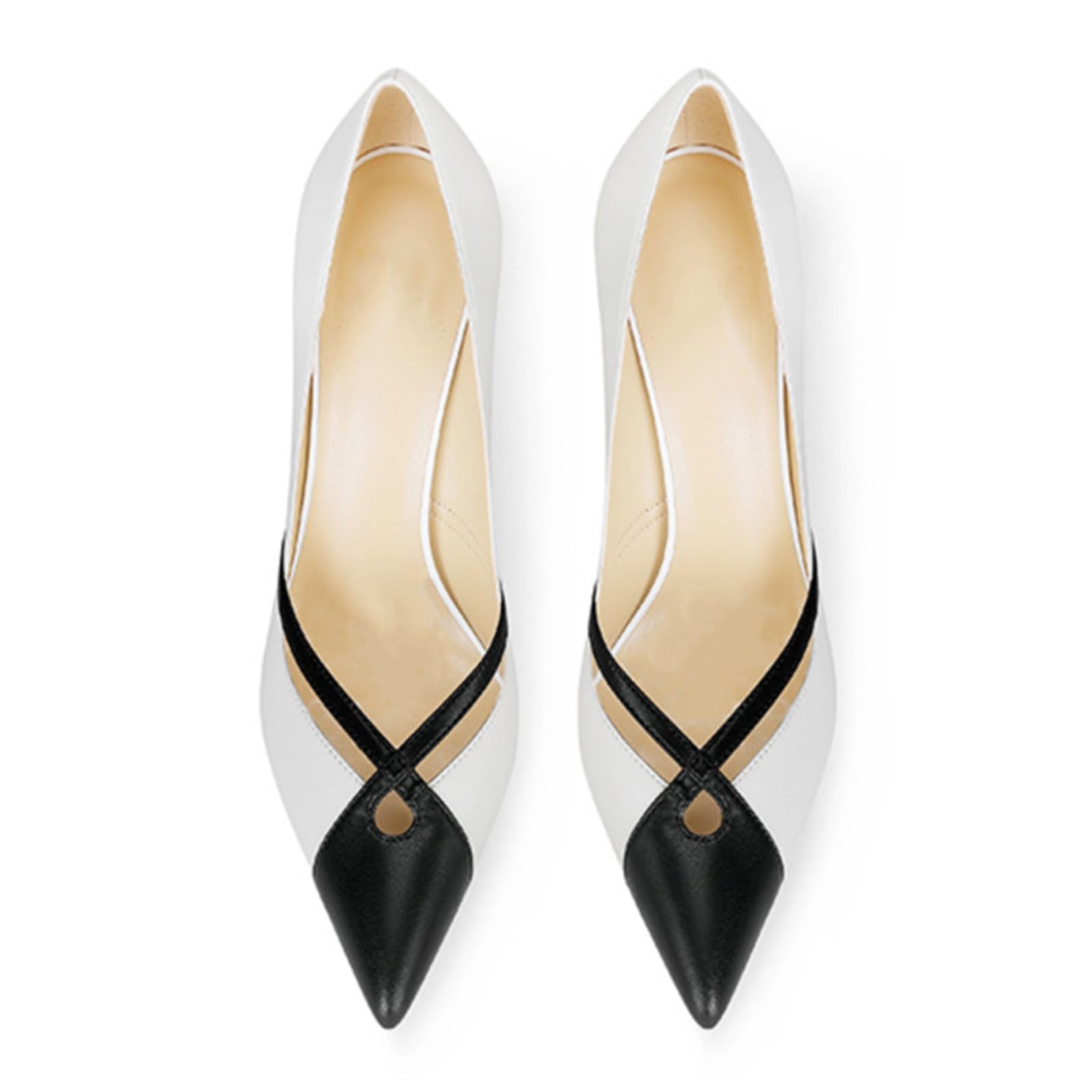 Chaussures à Talons Aiguilles pour Femmes, Escarpins à Bout Pointu, à Enfiler, Talon de 12 cm