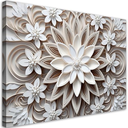 Impression sur toile Mandala ornement pour salon et spa cocooning