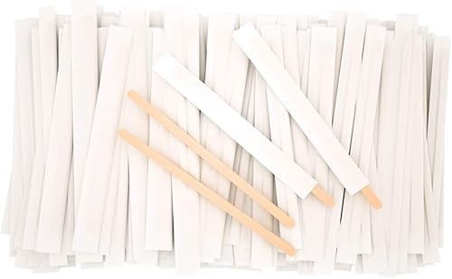 Vista 12 de 1000 agitadores de café envueltos individualmente de 7 pulgadas, palitos de café envueltos en papel, palitos de revolver envueltos, regalos de té