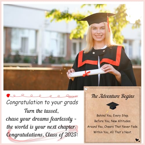 Graduation Gifts for Her Girls Women Kids Friends, Best Graduation Bracelet 2025, Cool Personalized Elementary High Middle School Masters Degree Class of 2025 College Graduation Gifts2