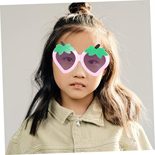 SAFIGLE Strawberry Shaped Sunglasses for Baby Girls 4 Pairs Set Child's Sun Glasses Safe Durable Construction2