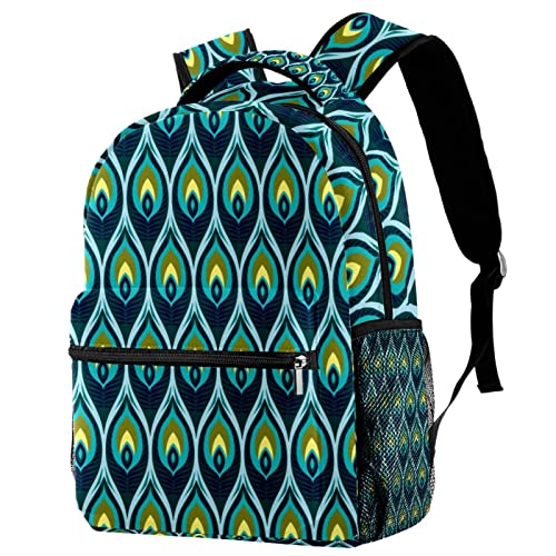 Sac à dos de voyage vert paon idéal pour le campus et les weekends