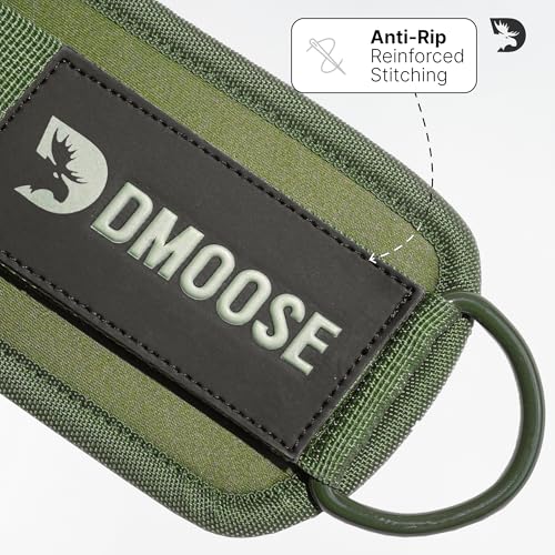 Image of DMoose Ankle Strap for Cable Machine - One Size Fit with Premium Padding, Workout Kickback Ankle Cuffs, Ankle Bands for Working Out, Booty Workouts, Leg Extension, Hip Abductors & Lower Body Exercises
