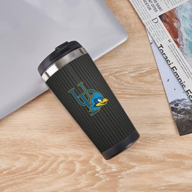 University Of Delaware Logo Coffee Mug,Stainless Steel Double Vacuum Insulated Tumbler,Coffee Travel Mug Spill Proof With Lid,Suitable For Hot,Cold Coffee,Tea,Beer