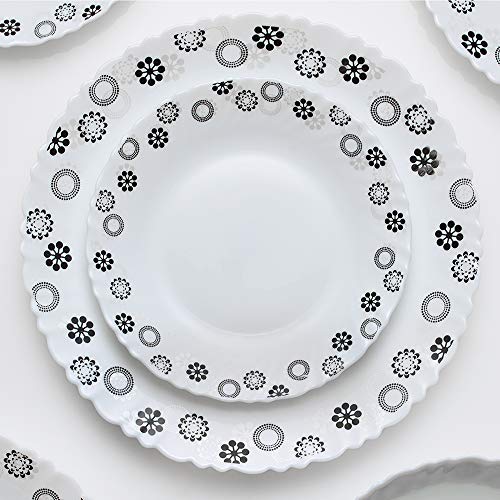Image of Larah by Borosil Universe Opalware Dinner Set, 10 -Piece, White