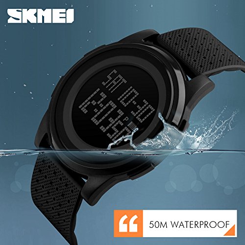 SKMEI Men's Digital Sports Watch 50m Waterproof LED Military