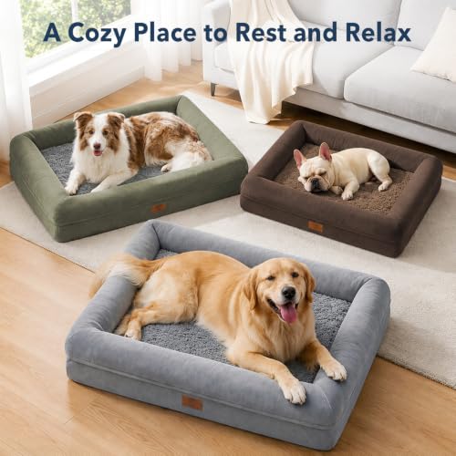 Image of Orthopedic Dog Bed Waterproof Pet Sofa for Large Sized Dogs